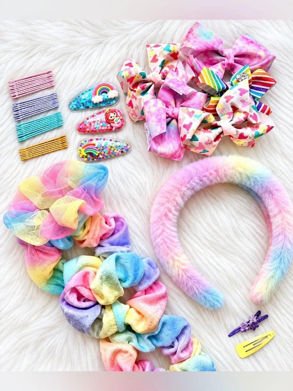 RAINBOW HAIR SET